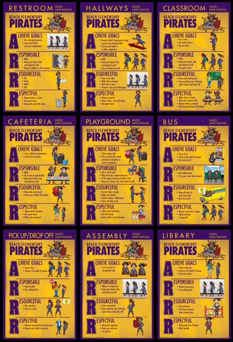 rules-posters-pirate-mascot-junction