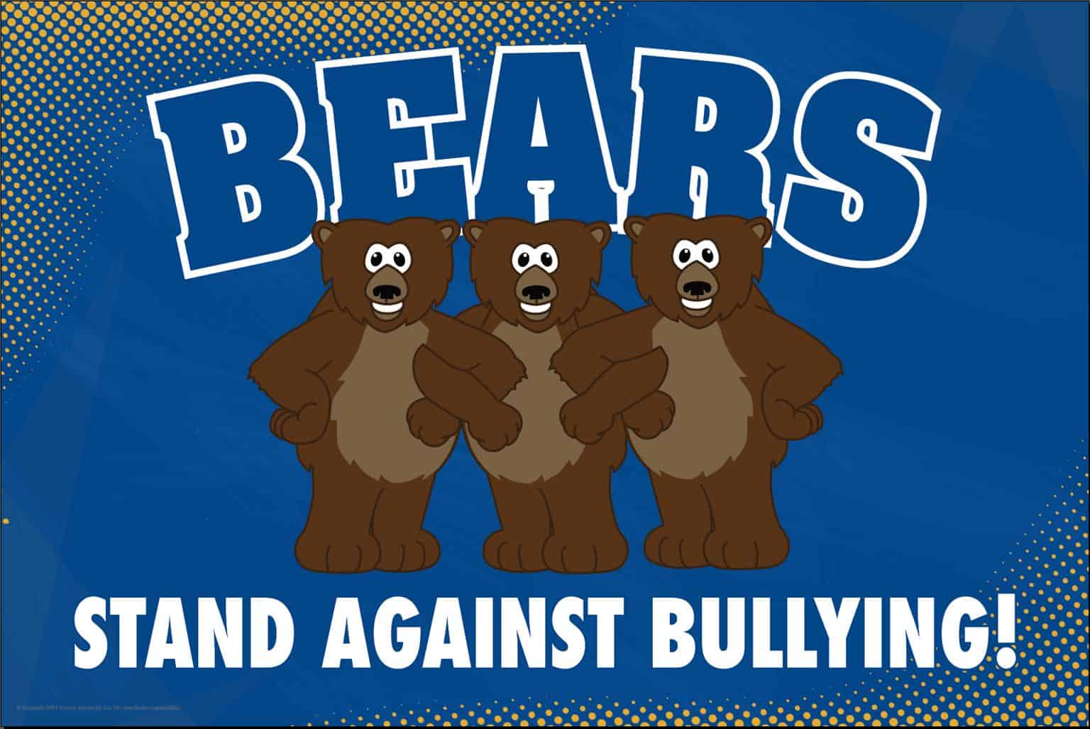 Anti Bullying Poster Bears (Grizzly)