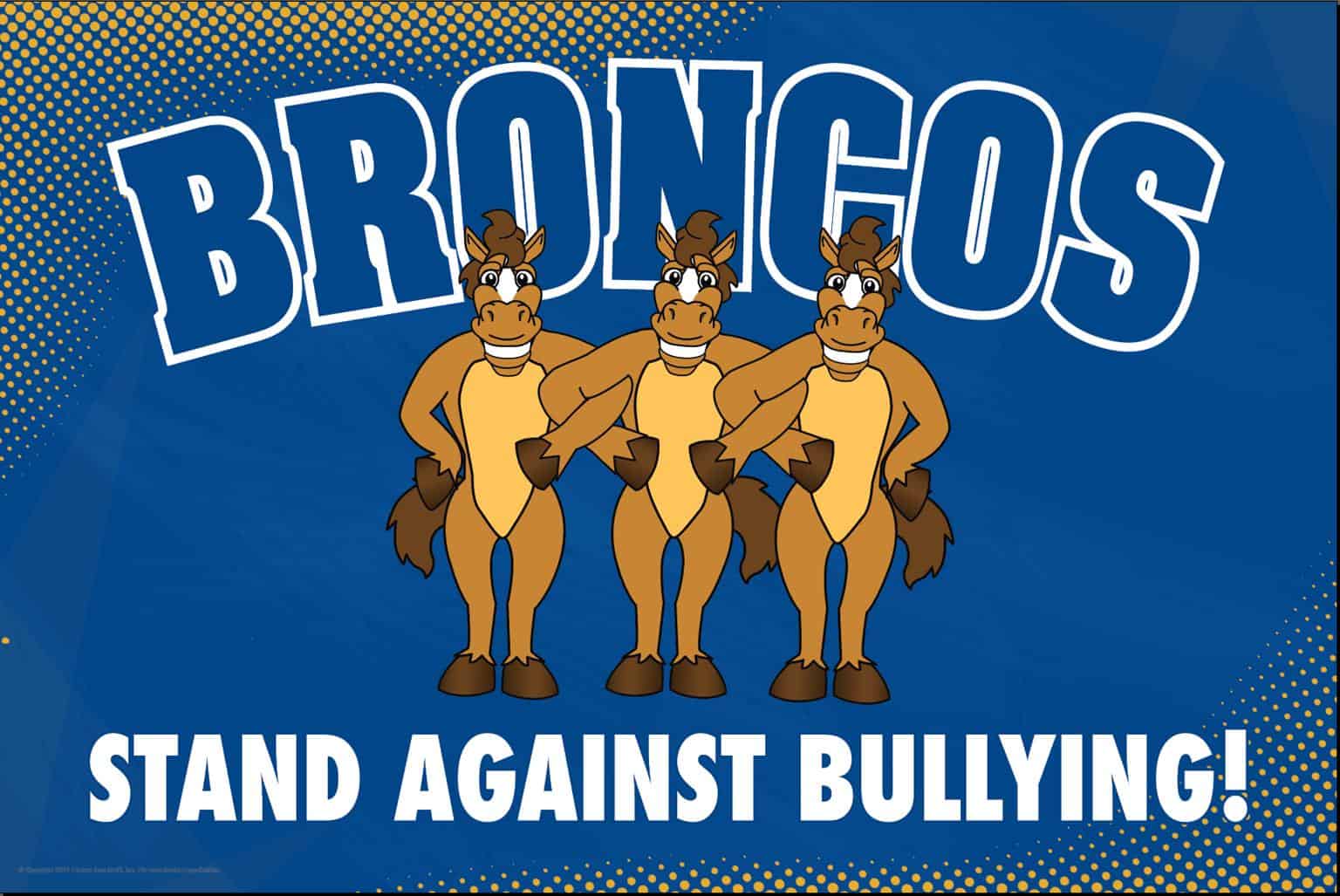 Anti Bullying Poster Broncos