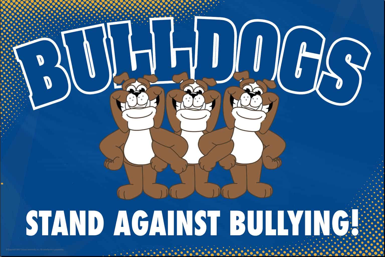 Anti Bullying Poster Bulldogs (Brown)