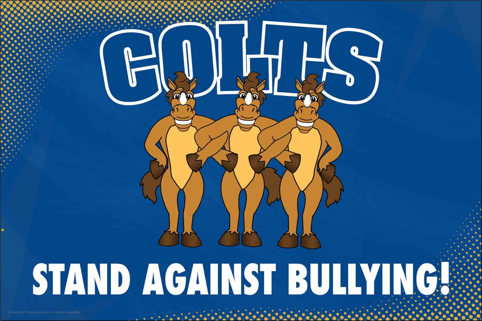 Anti Bullying Poster Colts