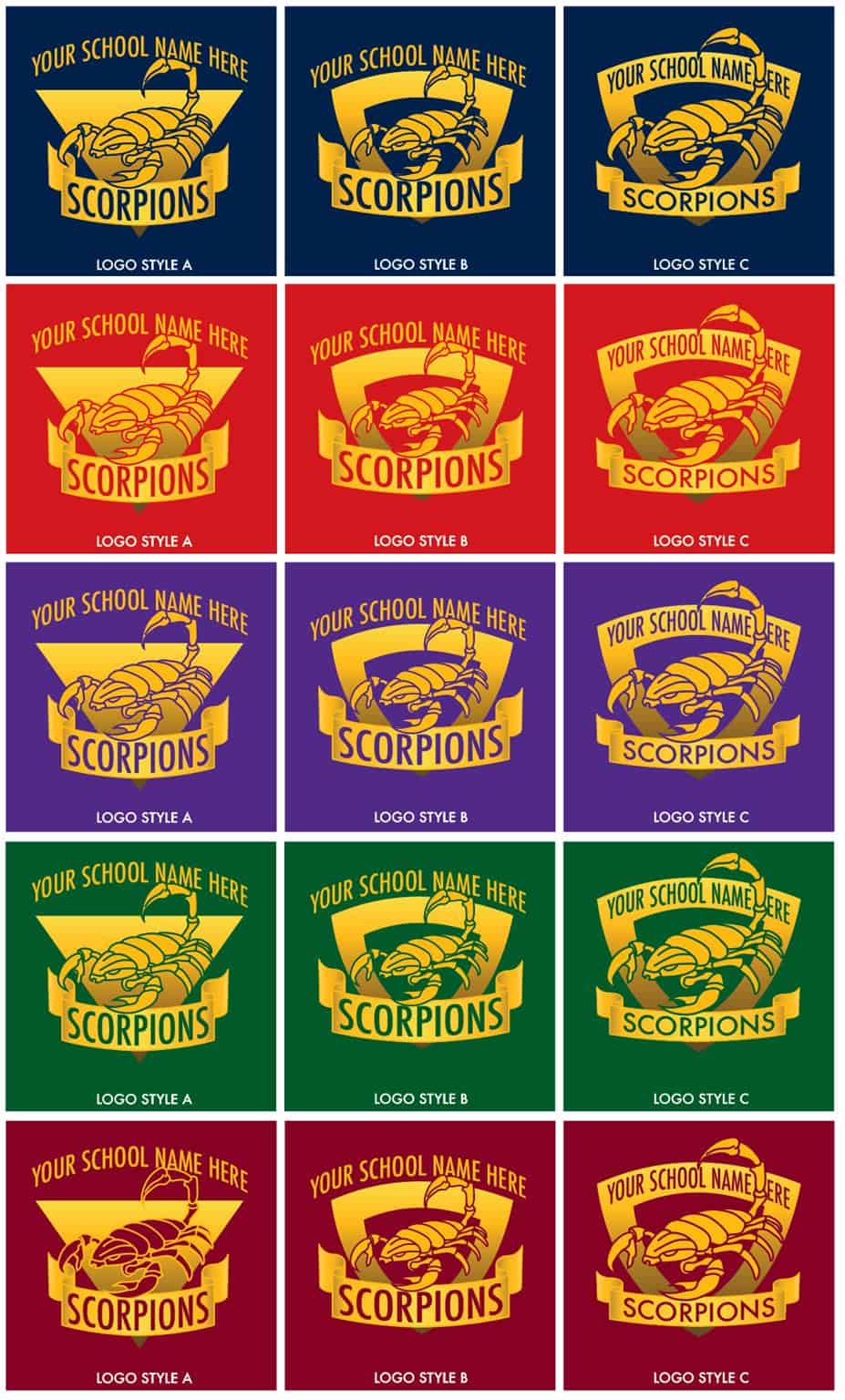 Scorpion Mascot Logo Graphic Design