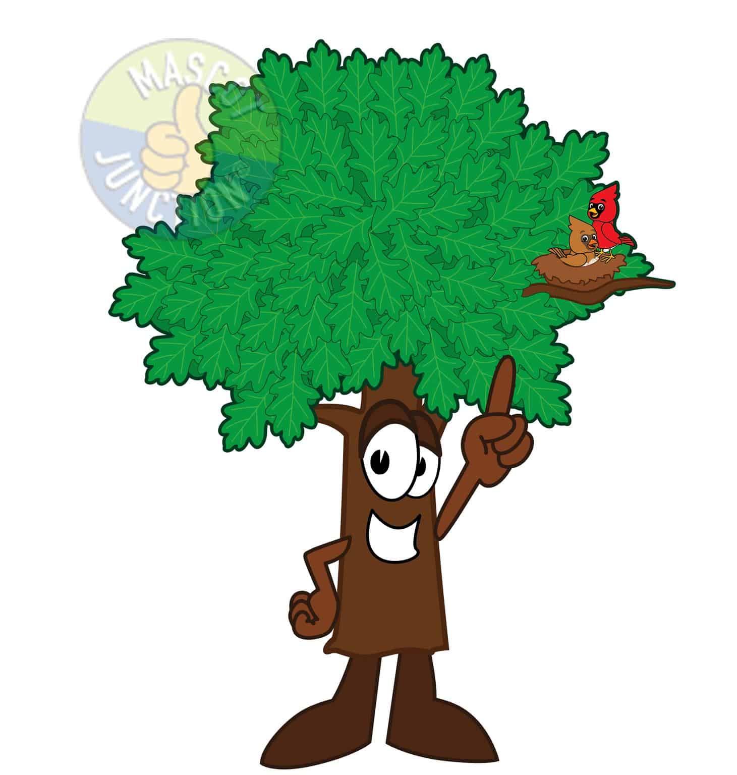 Oak Tree Mascot