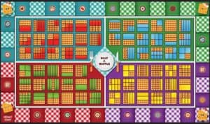 Waffle Fraction Game Mat