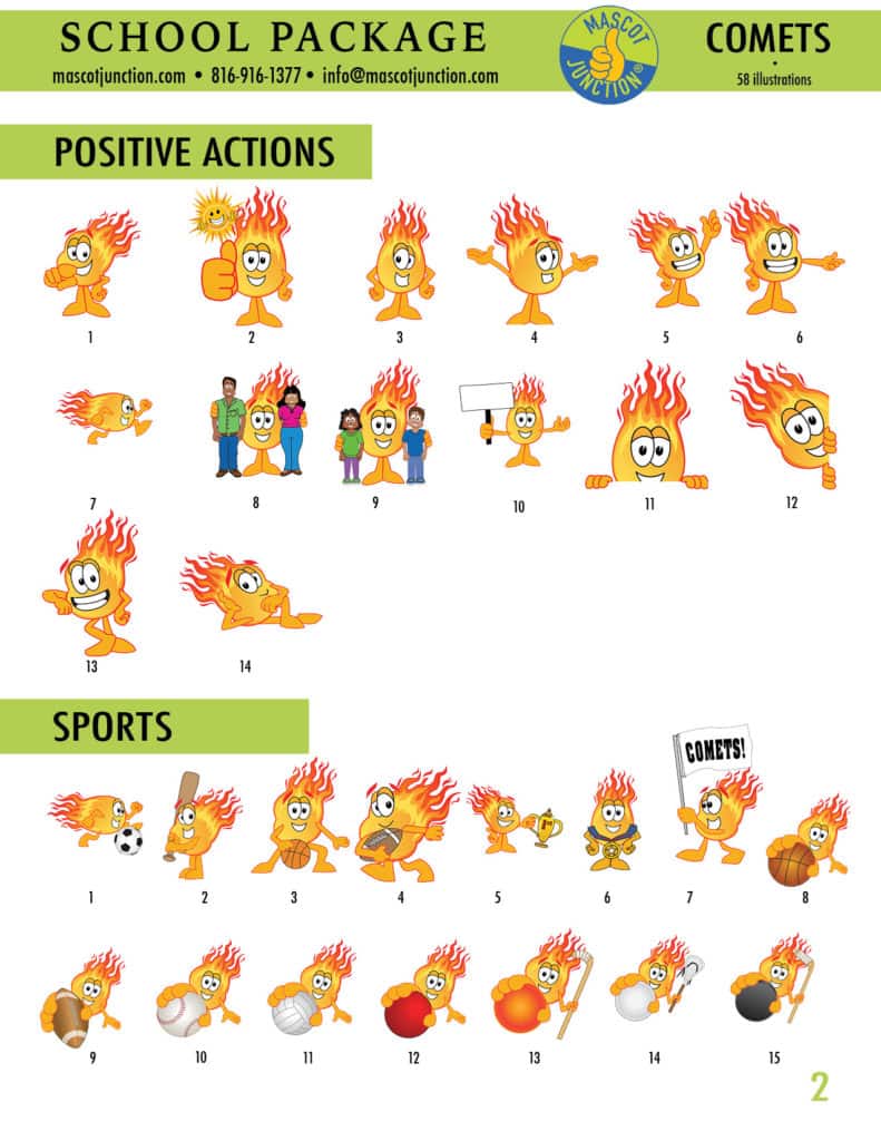 Comet Mascot- Mascot Junction, Kid Friendly Mascots