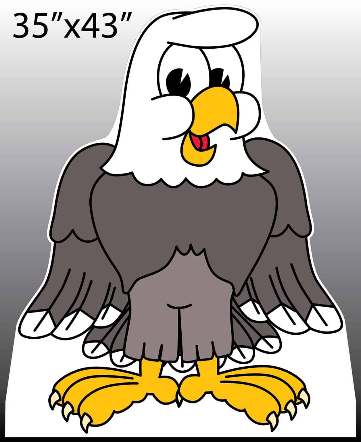 Eagle Standee: 35" x 43"