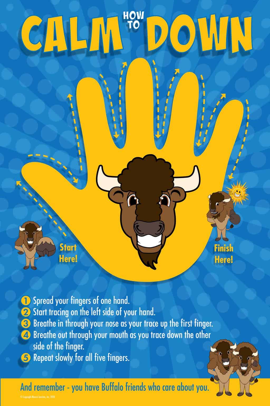 Calm Down Poster Buffalo