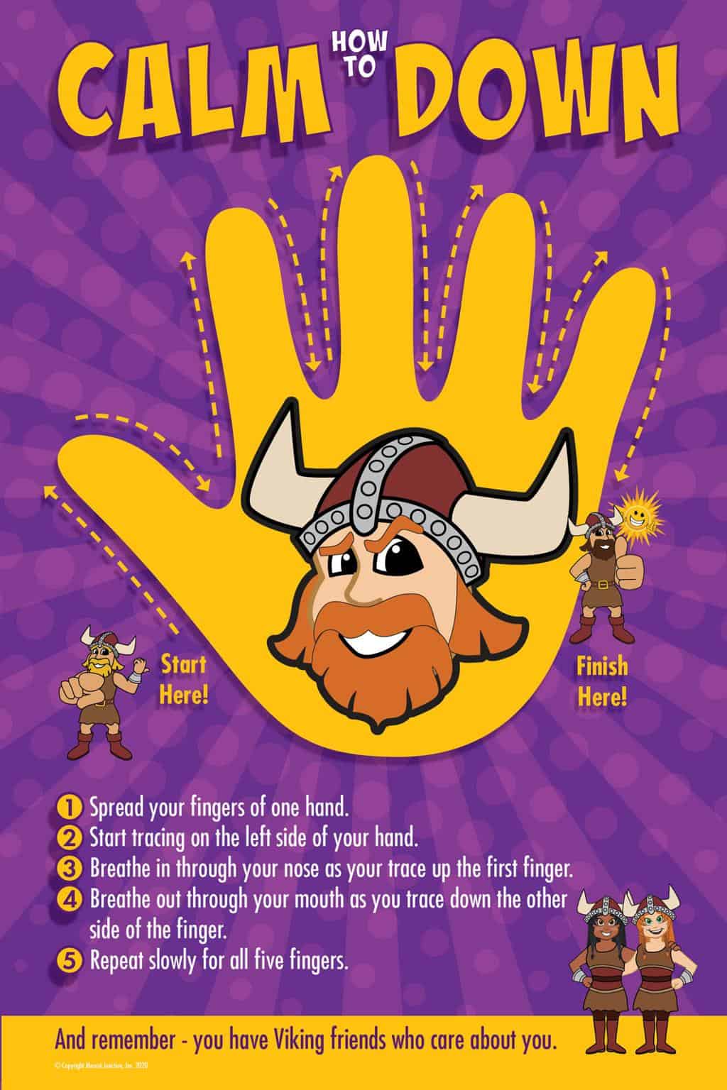 Calm Down Poster Viking