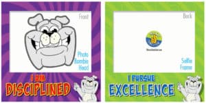 PBIS Selfie Frames Bulldog