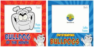 PBIS Selfie Frames Bulldog