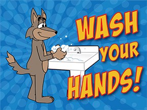 Wash Hands Coyote