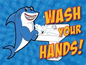 Wash Hands Shark