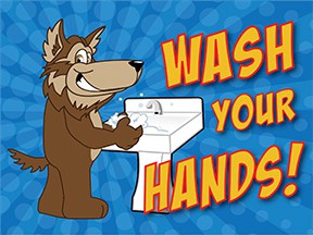 Wash Hands Wolf