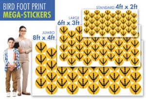 Bird Feet Floor Stickers