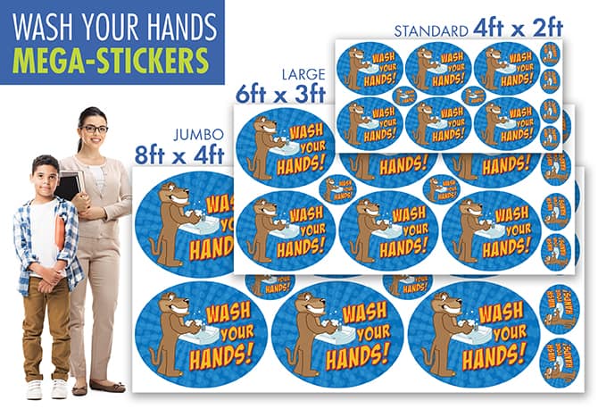 Wash Your Hands Wall Stickers