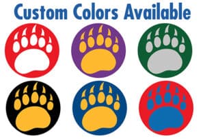 Bear Paw Print Floor Stickers