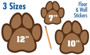 Paw Print Floor Stickers