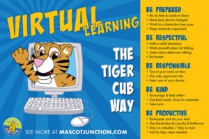 Virtual Learning Poster Tiger Cub