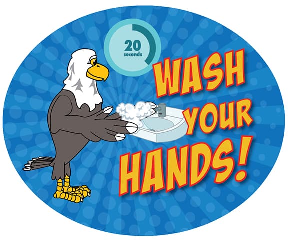 Wash Hands Sticker