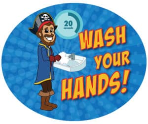 Wash Hands Pirate Boy