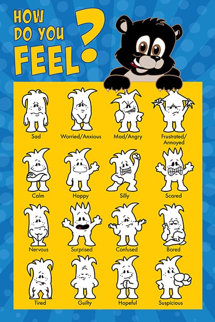 Black Bear Cub Feelings Poster