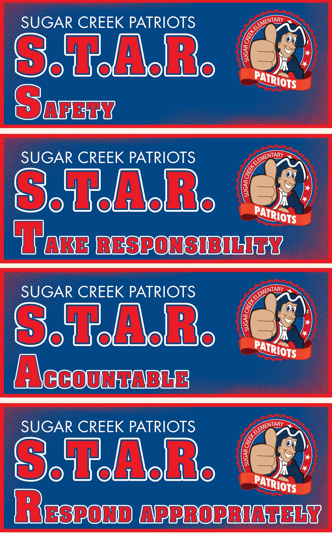 Ceiling Signs Patriot STAR