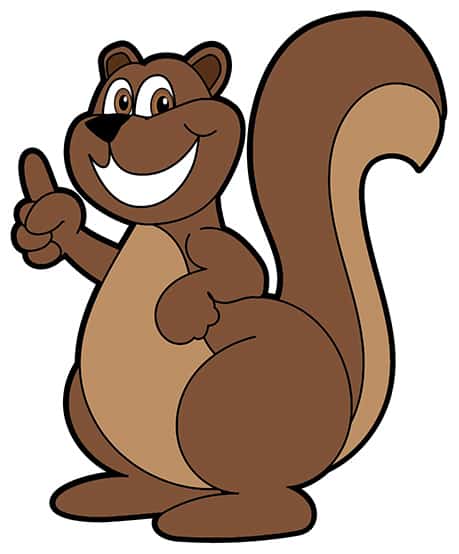 Squirrel Mascot Clip Art