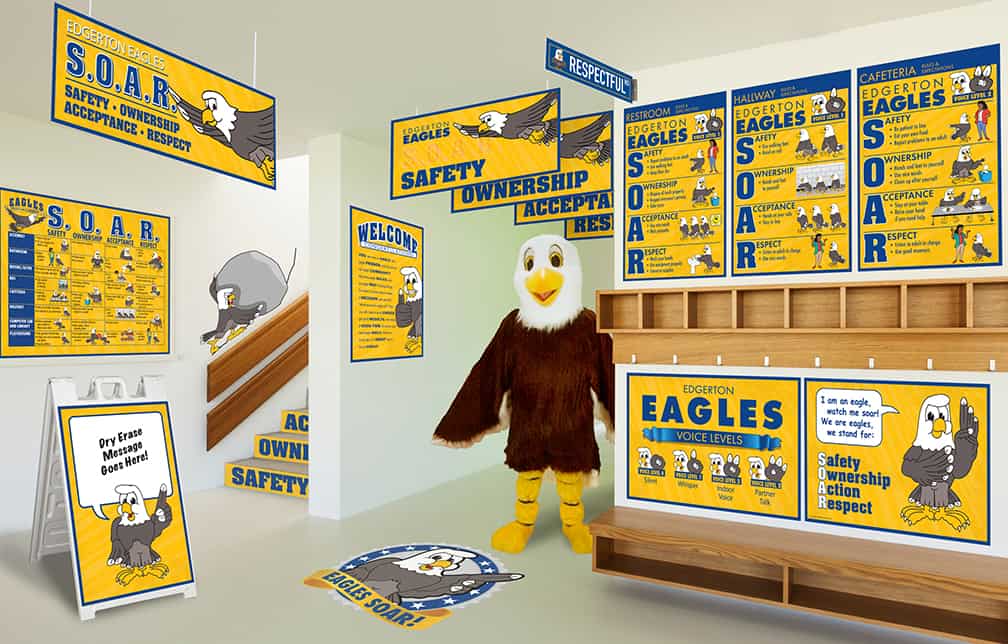 high school eagle mascots