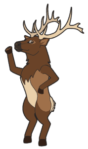 Elk Reindeer Mascot