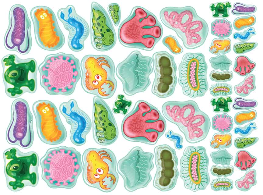 Germ Jump Stickers