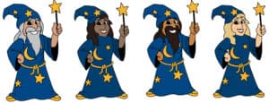 Wizard Mascot Clip Art Schools