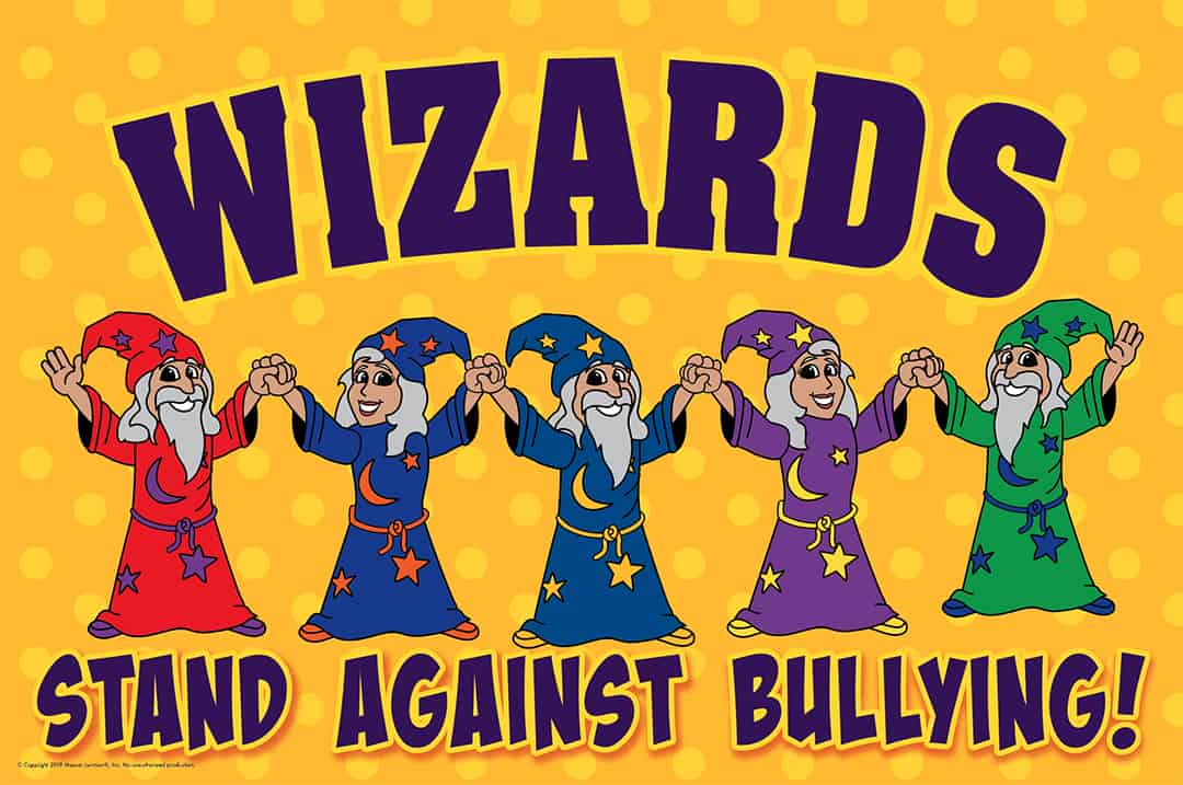 Anti-Bullying Poster Wizard Mascot