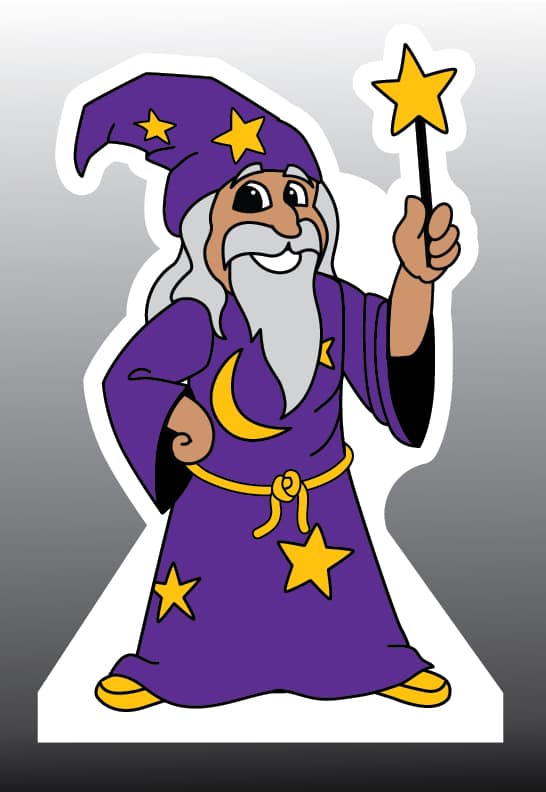 Standee Wizard Life Sized Cutout