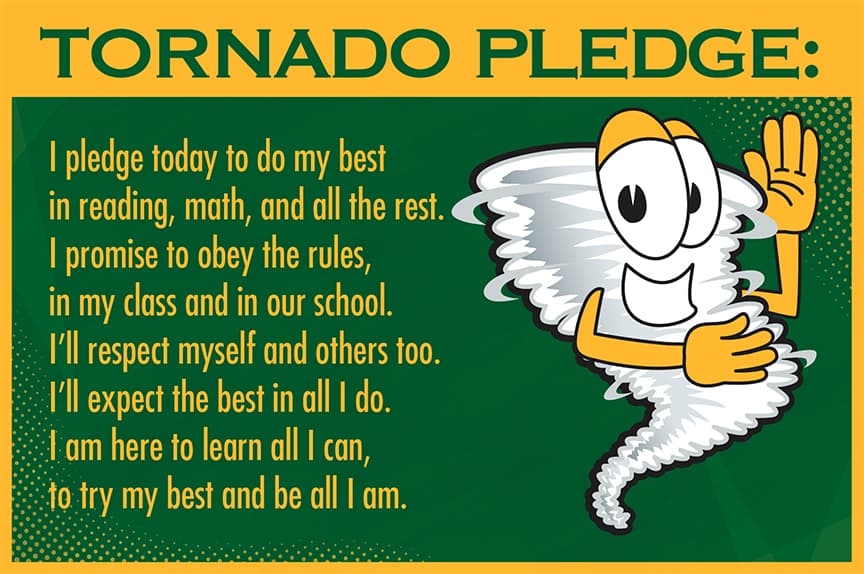Tornado Pledge Poster