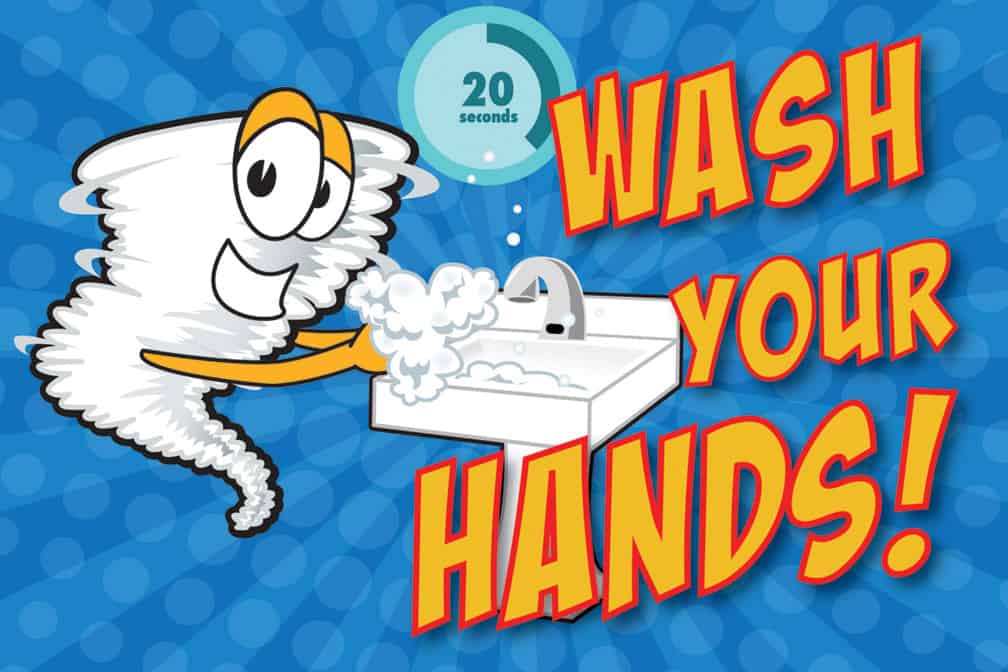 Wash Hands Poster Tornado
