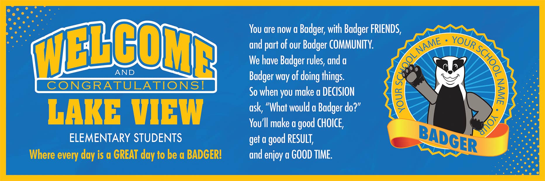 welcome-message-banner-badger
