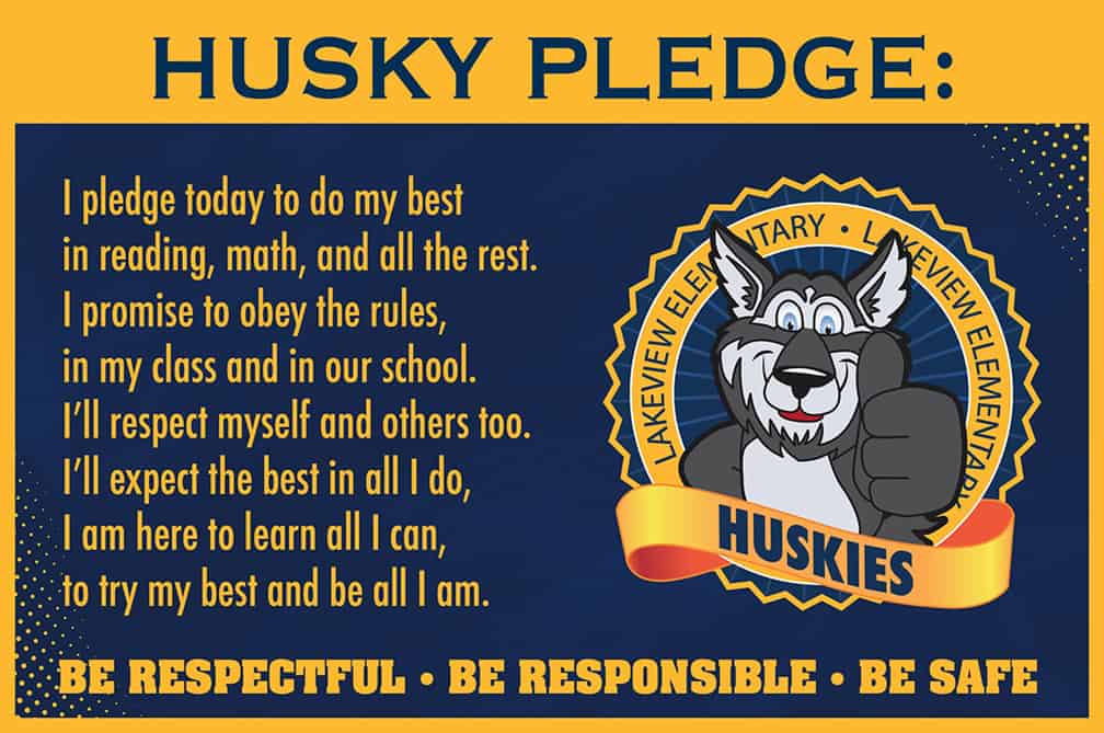 Pledge Poster Husky