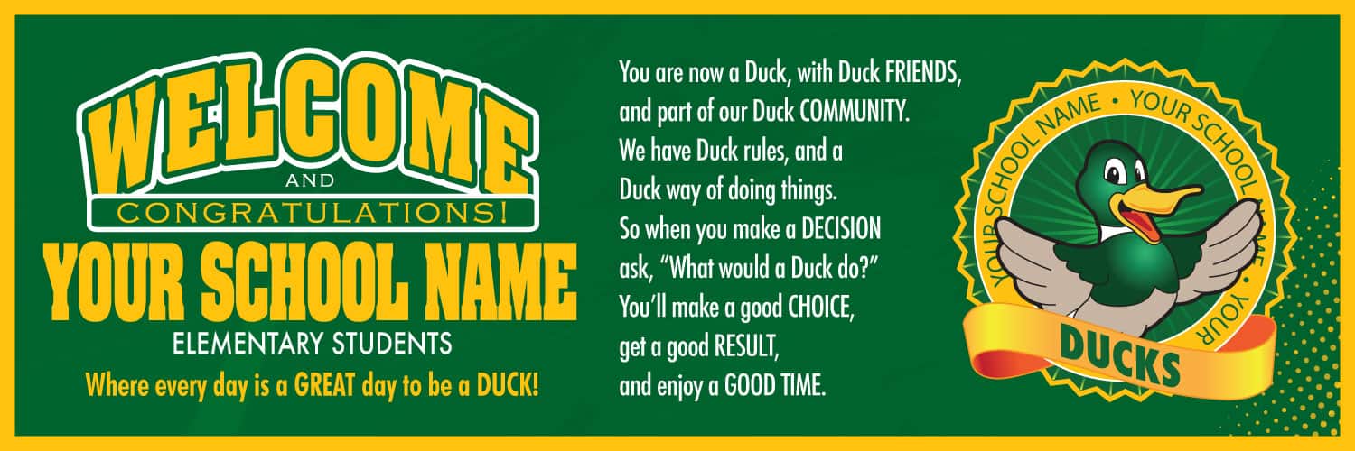 Welcome-Message-Banner-Duck
