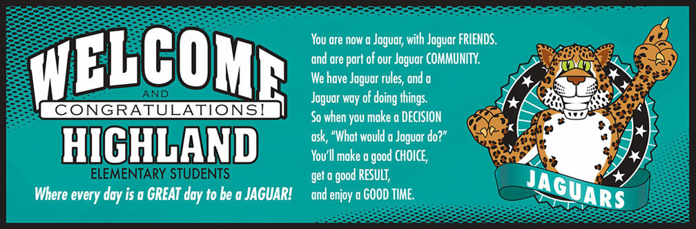 Welcome Message Banner Jaguar