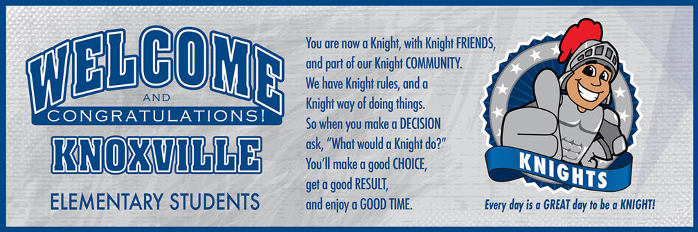 Welcome Message Banner Knight