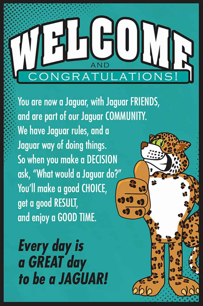 Welcome Poster Jaguar