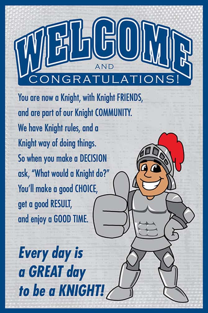 Welcome Poster Knight