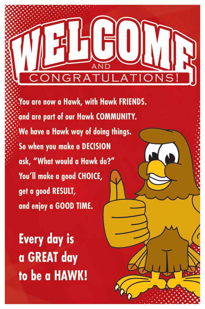 Welcome PBIS Poster Hawk