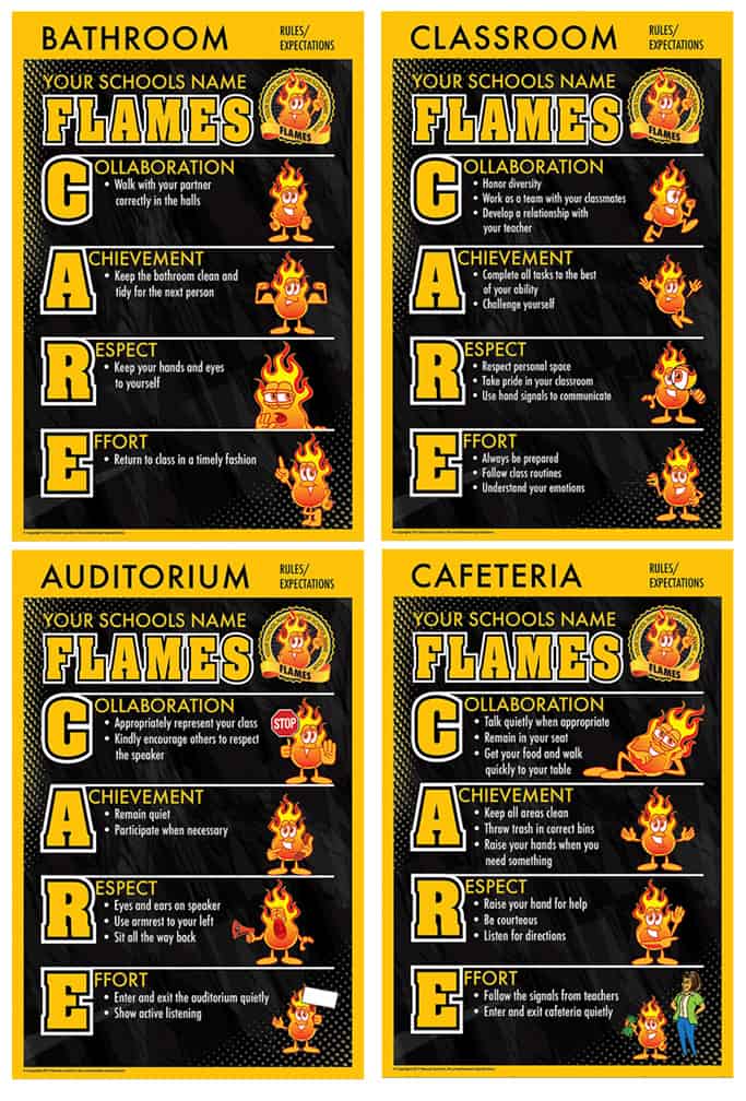 Rules Posters Flames