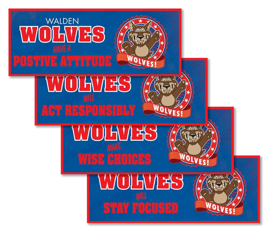 Ceiling Banner Wolf
