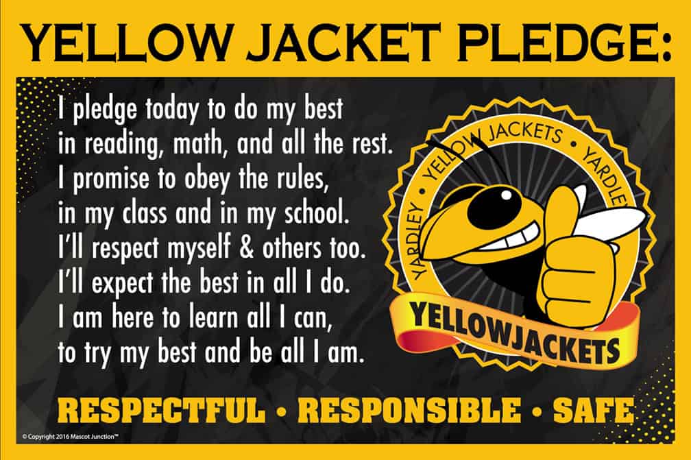 Pledge Poster Yellow Jacket