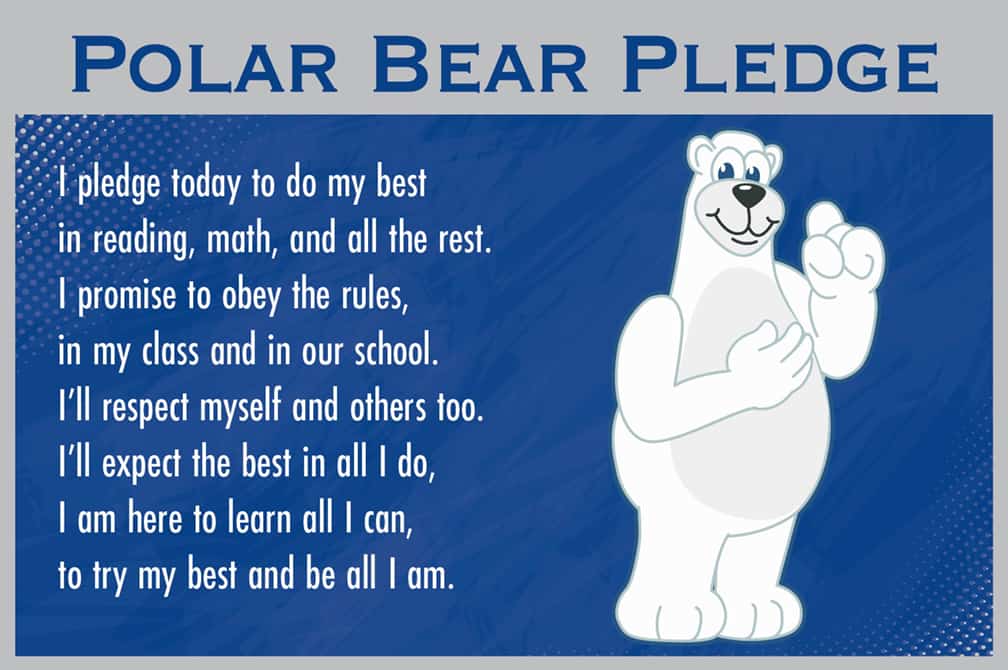Pledge Poster Polar Bear