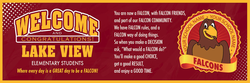 Welcome Message Banner Falcon 2