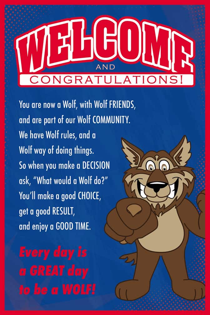 Welcome Poster Wolf