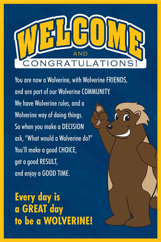 Welcome Poster Wolverine